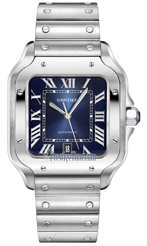 cartier santos watch men's|cartier santos extra large.